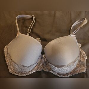 Victoria's Secret Gray Lace Bra